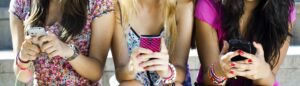 Giving my daughter her first cell phone